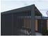Weide Vertikale Lamellenwand für Weide Pergola 1,23 m anthrazit Aluminium