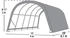 ShelterLogic Folien-Weidezelt Run-In-Shed 6,10 x 4 x 3 m grün