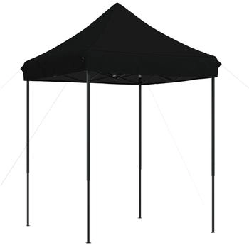 vidaXL Partyzelt faltbar Pop-Up schwarz 200 x 200 x 306 cm