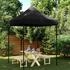 vidaXL Partyzelt faltbar Pop-Up schwarz 200 x 200 x 306 cm