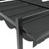 vidaXL Gartenpavillon mit ausziehbarem Dach anthrazit 3 x 3 m Aluminium