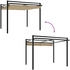 vidaXL Gartenpavillon mit ausziehbarem Dach taupe 3 x 3 m Aluminium