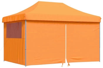 vidaXL Partyzelt faltbar Pop-Up mit 4 Seitenteilen orange Modell 1