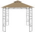 vidaXL Pavillon 3 x 3 x 2,7 m taupe 160 g/m²