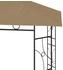vidaXL Pavillon 3 x 3 x 2,7 m taupe 160 g/m²