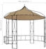 vidaXL Pavillon 300 x 290 cm taupe Rund