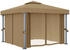 vidaXL Pavillon mit Vorhang 3 x 3 m taupe Aluminium