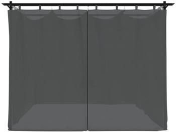 vidaXL Pavillon mit Vorhängen anthrazit 3 x 3 m Stahl – Eleganter vidaXL Pavillon mit Vorhängen anthrazit 3 x 3 m Stahl für Ihren perfekten Außenbereich
