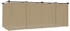vidaXL Pavillon mit Vorhängen taupe 6 x 3 m Stahl