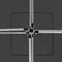 vidaXL Profi-Partyzelt faltbar Aluminium 3 x 3 m anthrazit
