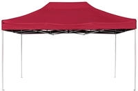 vidaXL Profi-Partyzelt Faltbar Aluminium 4,5x3 m Weinrot