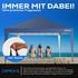 Tronitechnik 24MOVE Pavillon 3 x 3 m UV-Schutz 50+ Wasserdicht & winterfest mit Tasche blau