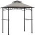 Sunjoy Grill-Pavillon Linas Stoff 244 x 152 cm grau