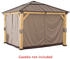 Sunjoy Zedernholz Gazebo Vorhang 336 x 336 cm khaki