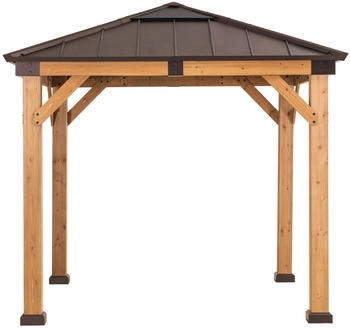 Sunjoy Gazebo Rapi Zedernholz 273 x 273 cm braun