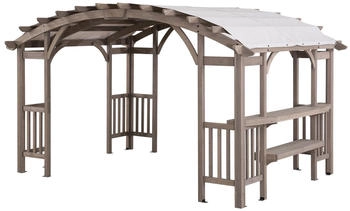 Sunjoy Pergola Dajti Zedernholz 427 x 305 cm grau