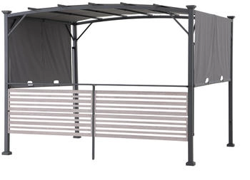 Sunjoy Pergola Titov f&uuml;r Whirlpool Stoff 270 x 300 cm grau