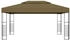 vidaXL Pavillon 3 x 4 m taupe 180 g/m² Stoff