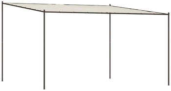 vidaXL Pavillon wei&szlig; 4 x 4 m 180 g/m&sup2; Stoff und Stahl