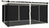 vidaXL Pavillon mit Netzwänden creme 4 x 3 m Stahl