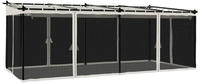 vidaXL 4003914, vidaXL Pavillon mit Netzw&auml;nden Creme 6x3 m Stahl