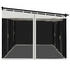 vidaXL Pavillon mit Netzwänden creme 6 x 3 m Stahl