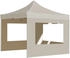 vidaXL Profi-Partyzelt faltbar mit Wänden Aluminium 2 x 2 m creme