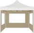 vidaXL Profi-Partyzelt faltbar mit Wänden Aluminium 2 x 2 m creme