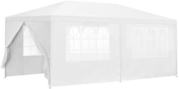 casa.pro Partyzelt Kunststoff/Metall 600 x 255 x 300 cm wei&szlig; (800000651573)