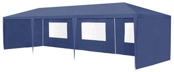 casa.pro Partyzelt Kunststoff/Metall 900 x 255 x 300 cm dunkelblau (800000651548)