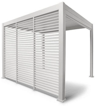 Gardenson Pergola-Seitenteil Mirador Classic & Deluxe Metall 123,5 x 238,2 x 10 cm weiß (5536002102)