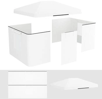 Outsunny Ersatzdach-Set Kunststoff 300 x 270 x 360 cm weiß (800000810915)