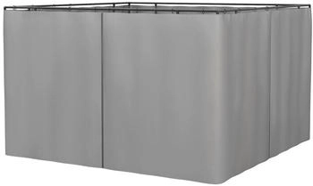 Outsunny Ersatzvorhang Kunststoff 205 x 302 cm hellgrau (800000810857)