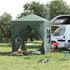 Outsunny Faltpavillon Metall 200 x 240 x 200 cm dunkelgrün (800000742797)