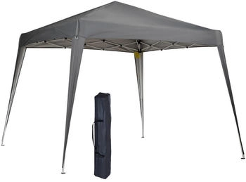 Outsunny Faltpavillon Metall 240 x 250 x 240 cm grau (800000742816) Outsunny Faltpavillon Metall 240 x 250 x 240 cm grau (800000742816)