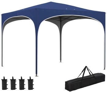 Outsunny Faltpavillon Metall 295 x 255 x 295 cm blau (800000742828) Outsunny Faltpavillon Metall 295 x 255 x 295 cm blau (800000742828)