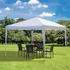 Outsunny Faltpavillon Metall 295 x 255 x 295 cm weiß (800000742815)