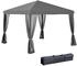 Outsunny Faltpavillon Metall 295 x 260 x 295 cm hellgrau (800000742805)