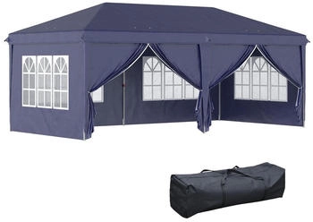 Outsunny Faltpavillon Metall 295 x 270 x 585 cm blau (800000742823) Outsunny Faltpavillon Metall 295 x 270 x 585 cm blau (800000742823)