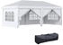 Outsunny Faltpavillon Metall 295 x 270 x 585 cm weiß (800000742825)