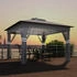 Outsunny Faltpavillon Metall 336 x 270 x 336 cm grau (800000742819)