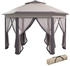 Outsunny Faltpavillon Metall 405 x 285 x 405 cm braun (800000742806)