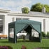 Outsunny Faltpavillon Metall/Textil 295 x 258 x 295 cm grün (800000725115)