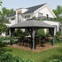 Outsunny Faltpavillon Metall/Textil 392 x 283 x 392 cm dunkelgrau (800000731044)