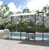 Outsunny Grillpavillon Kunststoff/Metall 150 x 220 x 215 cm beige/schwarz (800000741106)