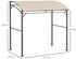 Outsunny Grillpavillon Kunststoff/Metall 150 x 220 x 215 cm beige/schwarz (800000741106)