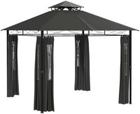 Outsunny - Pavillon - 3 x 3 m - dunkelgrau