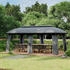 Outsunny Pavillon Metall 600 x 278 x 300 cm dunkelgrau (800000710766)