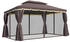 Outsunny Pavillon Metall/Kunststoff 290 x 280 x 390 cm dunkelbraun/schwarz (800000741114)