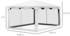 Outsunny Pavillon Metall/Kunststoff 295 x 255 x 395 cm weiß (800000731042)